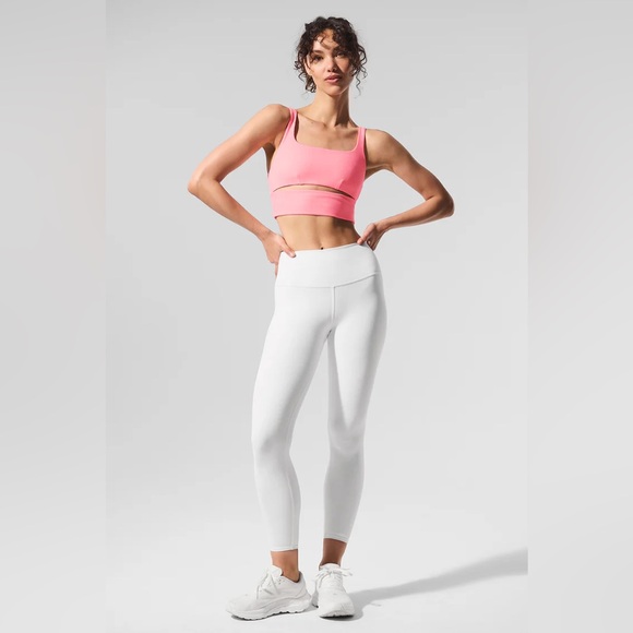 SOLD - ALO Yoga Slit Bra - Bubblegum Pink - Size Small - Picture 6 of 6